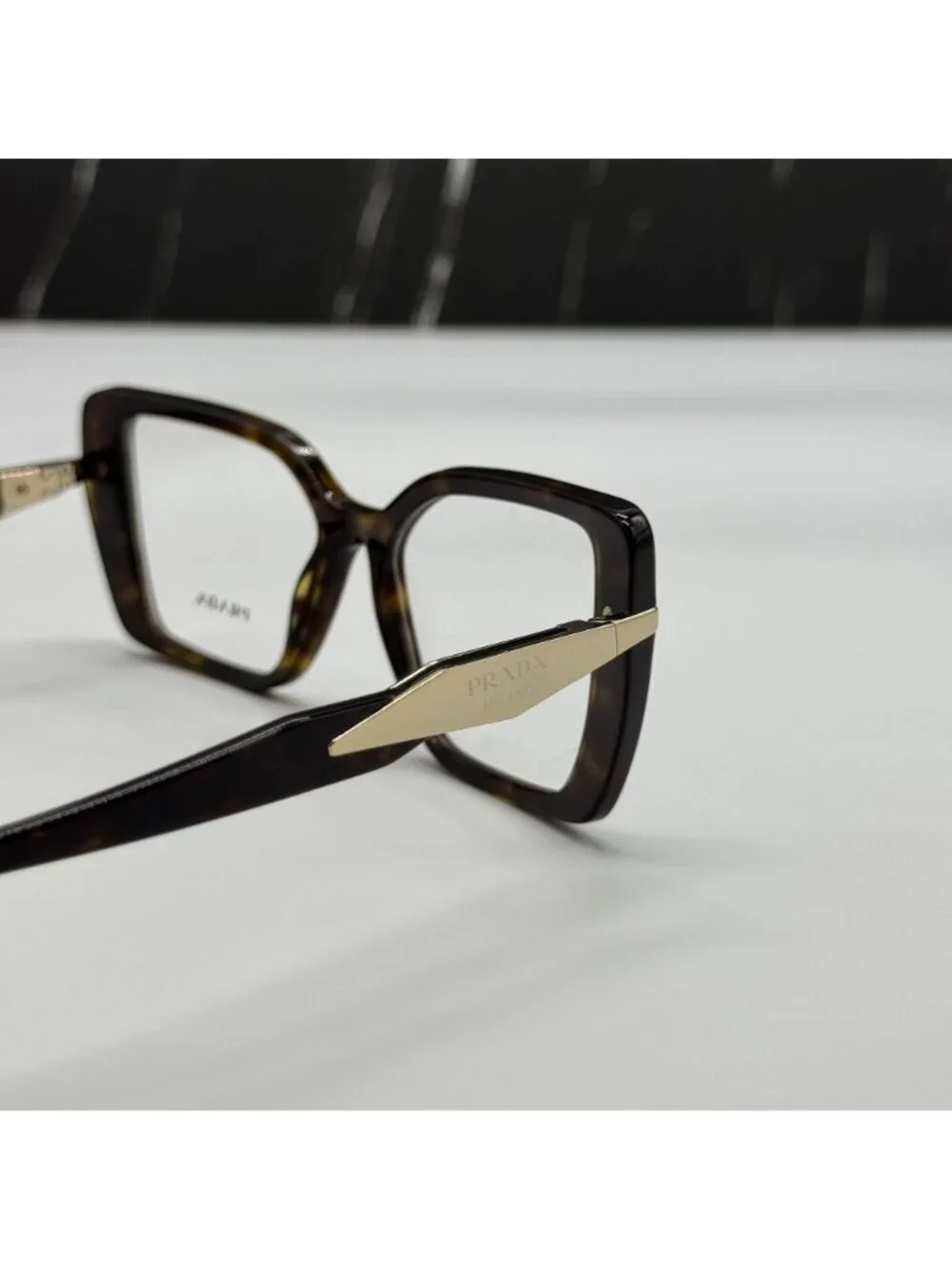 NWT Prada PR03ZV 2AU1O1 Havana Brown Butterfly Women Eyeglasses PR 03ZV
